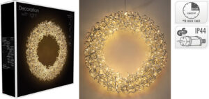 VIJENAC 65cm LED SILVER