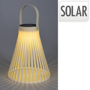 LANTERNA SOLAR 23cm BIJELA