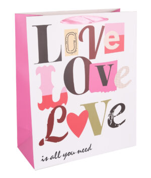 VREĆICA UKRAS LOVE, LOVE, LOVE