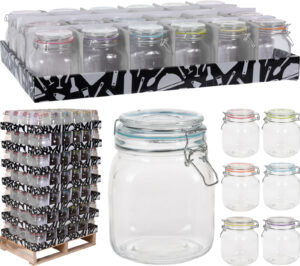 STAKLENKA 100ml HERM. ZATVARAČ