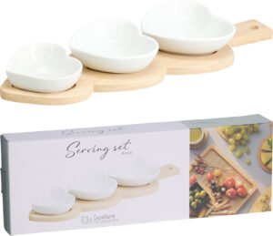 SET ZA SERVIRANJE 4kom PORCULAN